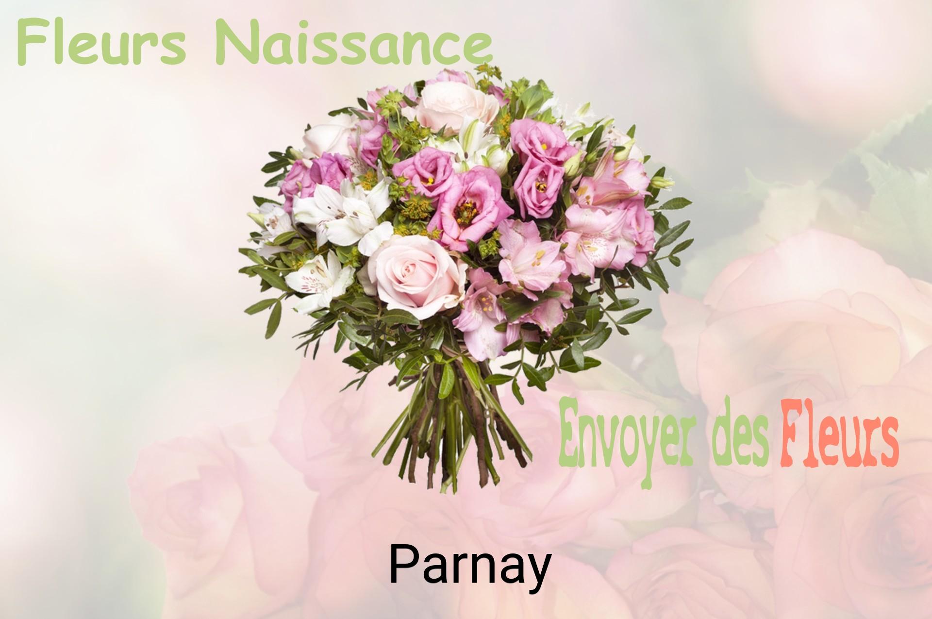 Bouquet de fleurs de naissance livré à Parnay